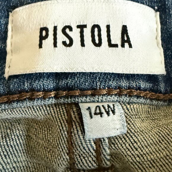 Pistola Women's 14W Ankle Medium Wash Blue Jeans - Picture 5 of 6